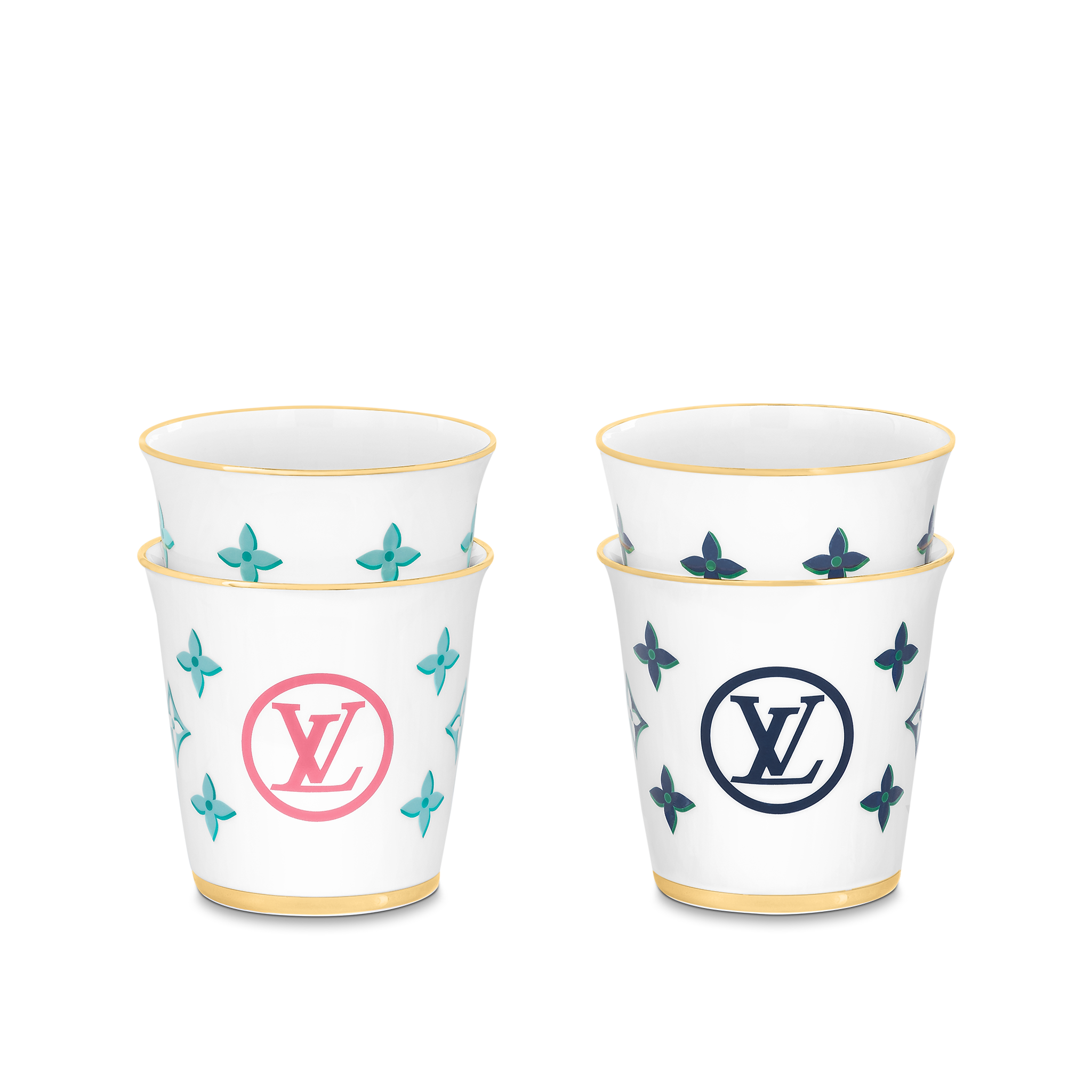 Set of 4 Cups Monogram Canvas Home LOUIS VUITTON